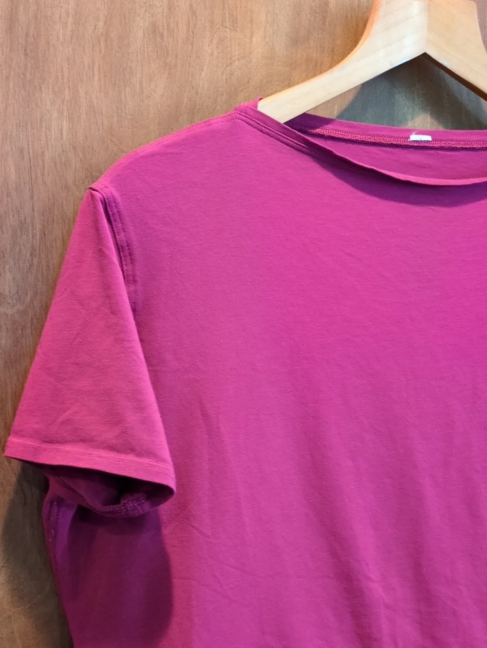 Lululemon Back In Action Short Sleeve Tee In Magenta Purple